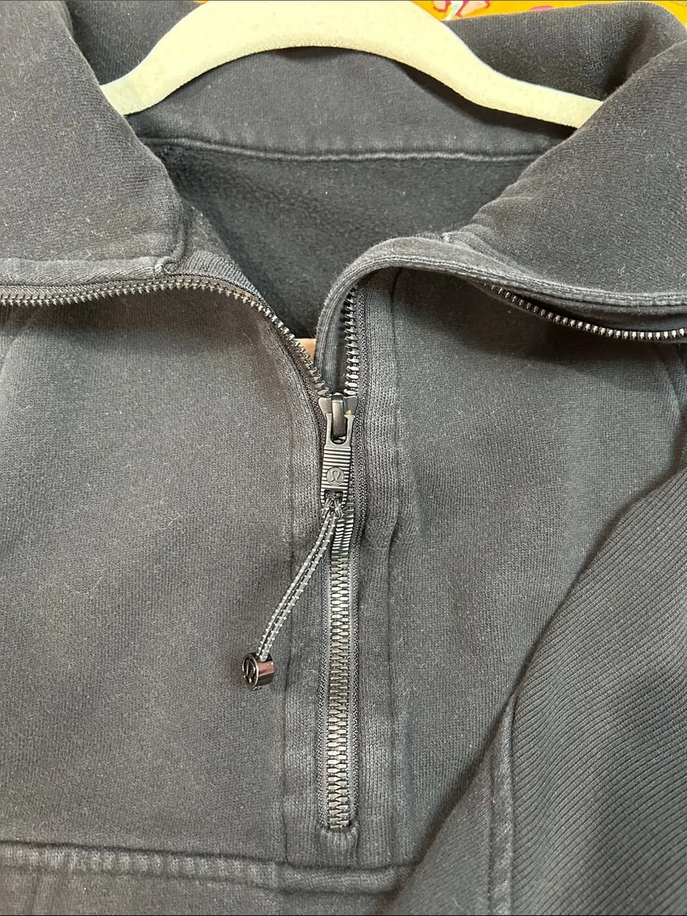 Lululemon black scuba funnel-neck sweatshirt. - Picture 3 of 3